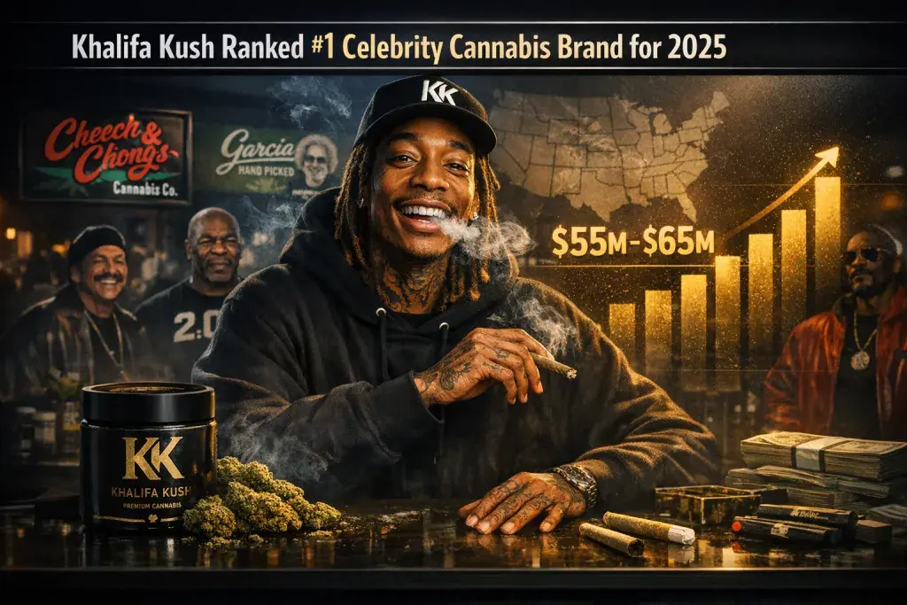 Hoodie Analytics Ranks Wiz Khalifa's Khalifa Kush as Top Celebrity Cannabis Brand for 2025