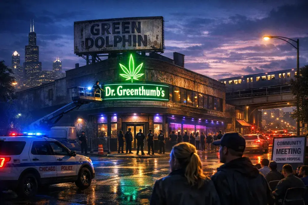 Dr. Greenthumb’s Seeks to Transform Bucktown’s Infamous Green Dolphin Site into Dispensary