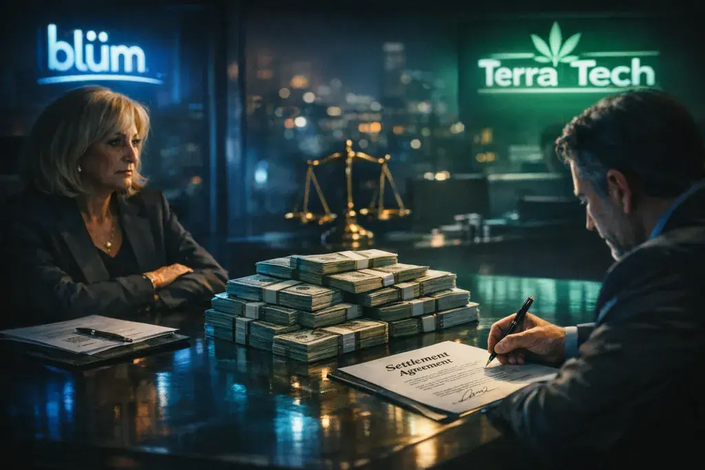 Terra Tech Settles Lawsuit with Blüm Co-Owner for $6.3 Million