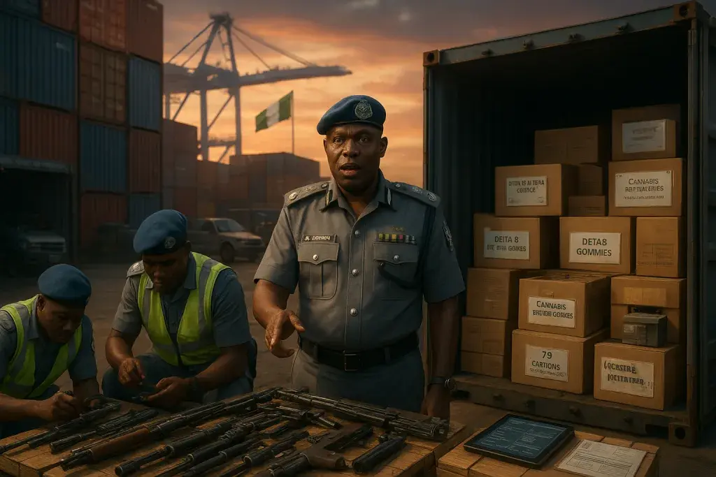 Nigeria Customs Seizes Weapons Parts, Cannabis Products at Tincan Port