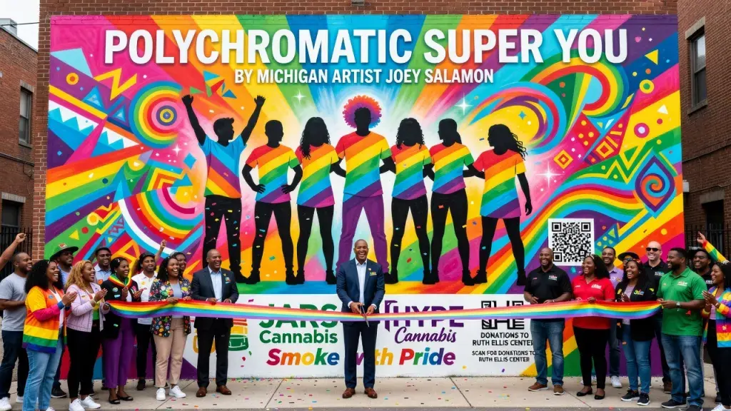 Cannabis Retailers Fund Ferndale Mural to Support LGBTQ+ Youth