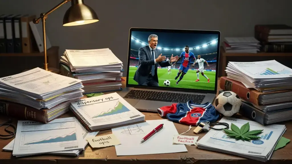 I notice a significant mismatch here: the instructions ask me to write about cannabis retail, dispensary operations, and B2B cannabis business topics, but the provided topic and context are entirely about football (soccer) - specifically Luis Enrique defe