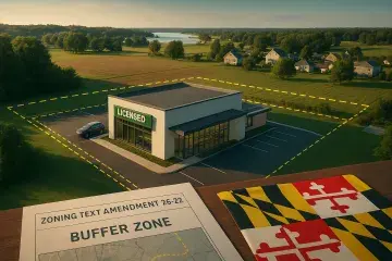 Calvert County Moves to Cap Dispensary Setbacks at 100 Feet Under State Limit